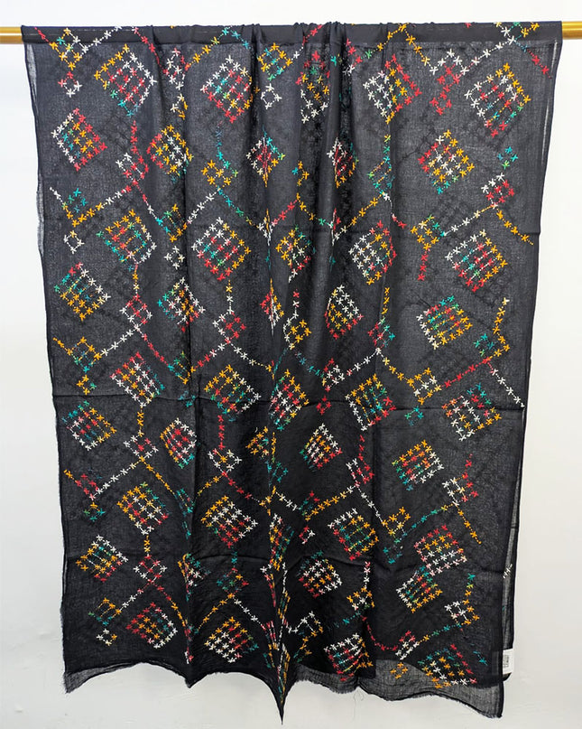 Lawn with Handmade Multicolor Pakka Tanka Work Dupatta