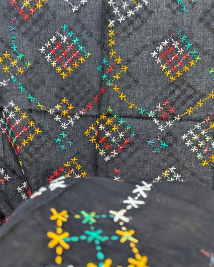 Lawn with Handmade Multicolor Pakka Tanka Work Dupatta