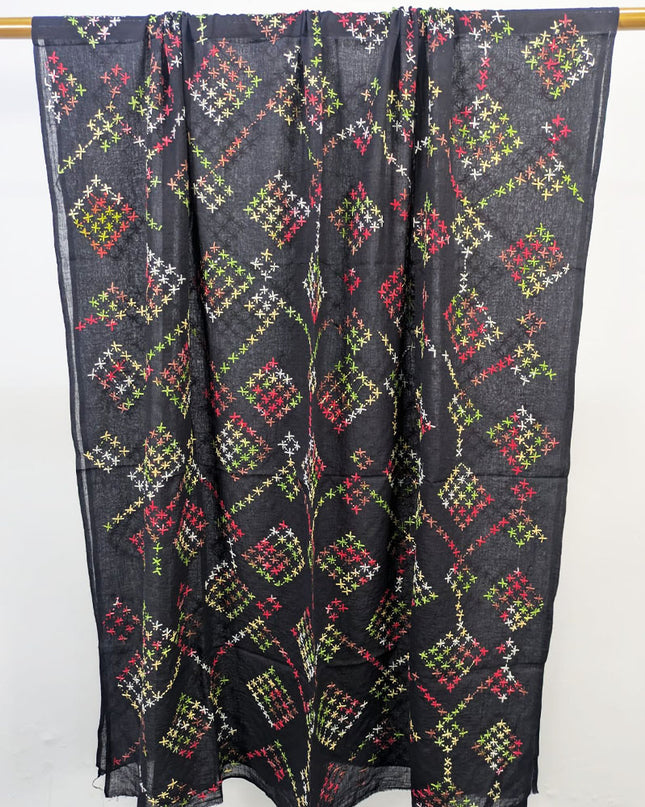 Lawn with Handmade Multicolor Pakka Tanka Work Dupatta