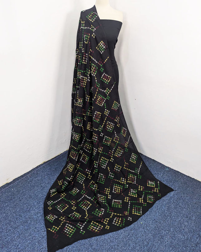 Lawn with Handmade Multicolor Pakka Tanka Work Dupatta