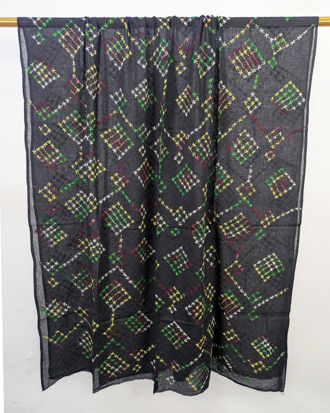 Lawn with Handmade Multicolor Pakka Tanka Work Dupatta