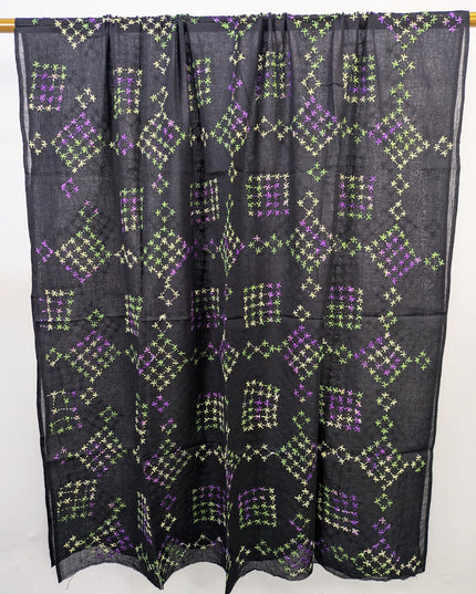Fancy Handmade Multicolor Pakka Tanka Work Lawn Dupatta