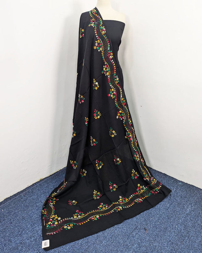 Fancy Handmade Multicolor Pakka Tanka Work Lawn Dupatta