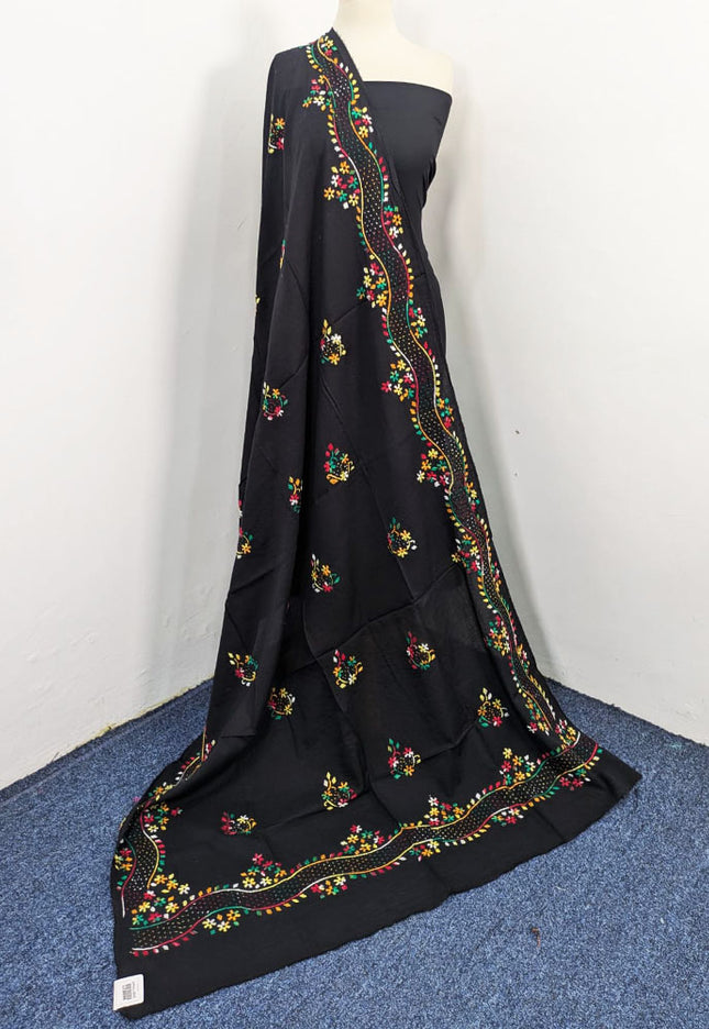 Fancy Handmade Multicolor Pakka Tanka Work Lawn Dupatta