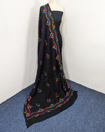 Fancy Handmade Multicolor Pakka Tanka Work Lawn Dupatta