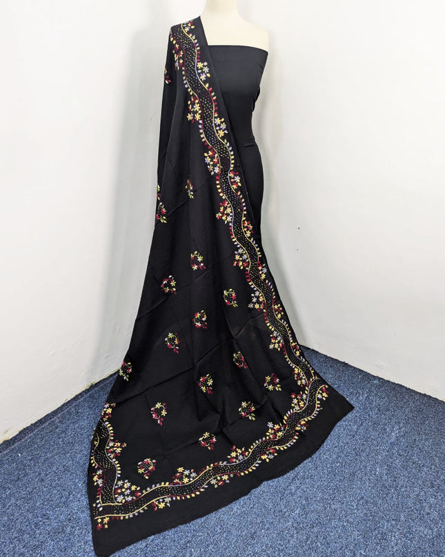 Fancy Handmade Multicolor Pakka Tanka Work Lawn Dupatta