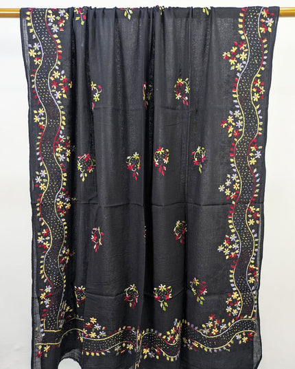 Fancy Handmade Multicolor Pakka Tanka Work Lawn Dupatta