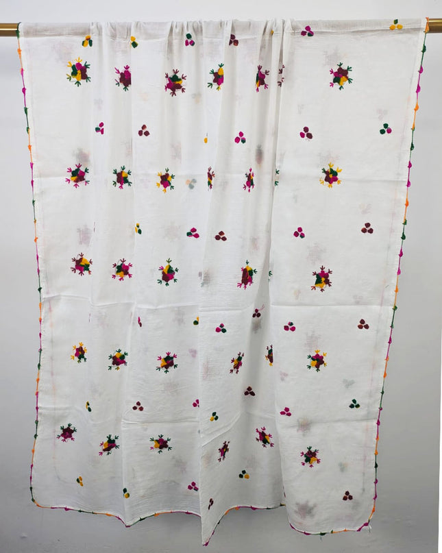 Lawn with Handmade Multicolor Pakka Tanka + Mirror Work Dupatta