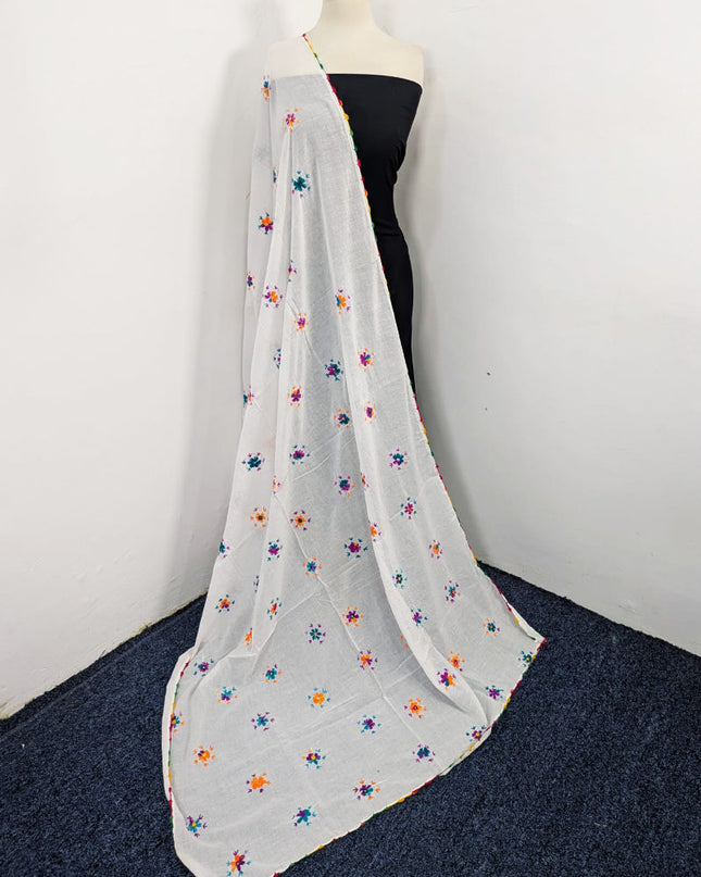 Lawn with Handmade Multicolor Pakka Tanka + Mirror Work Dupatta