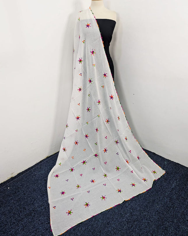 Lawn with Handmade Multicolor Pakka Tanka + Mirror Work Dupatta