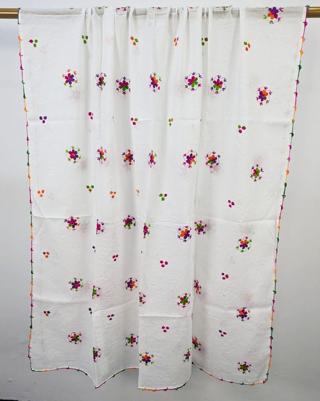 Lawn with Handmade Multicolor Pakka Tanka + Mirror Work Dupatta