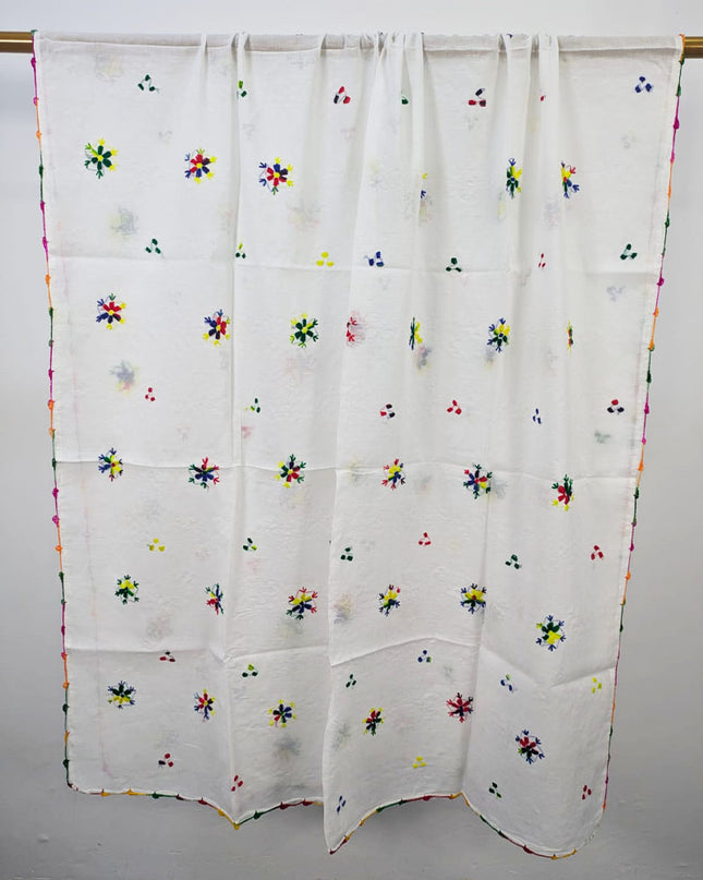 Lawn with Handmade Multicolor Pakka Tanka + Mirror Work Dupatta