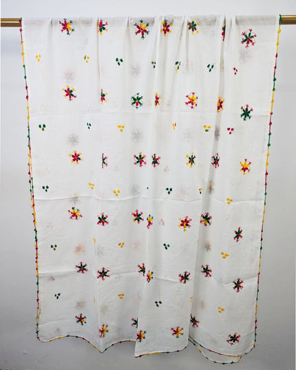 Lawn with Handmade Multicolor Pakka Tanka + Mirror Work Dupatta