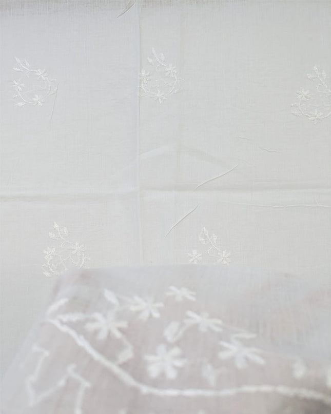 Handmade Pakka Tanka Work Dyeable Lawn Dupatta