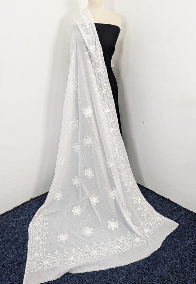 Dyeable Lawn with Handmade Pakka Tanka Work Dupatta