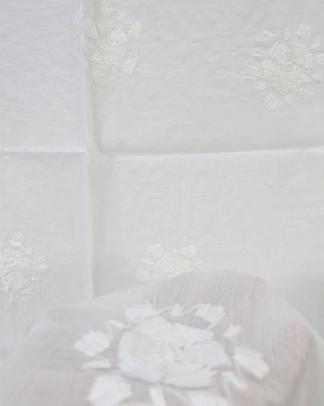 Dyeable Lawn with Handmade Pakka Tanka Work Dupatta