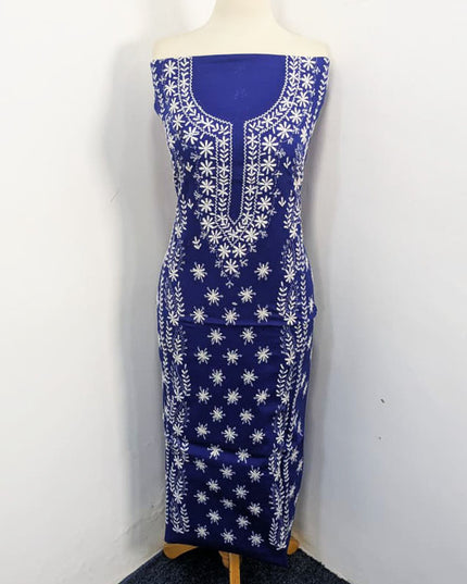 Lawn with Pakka Tanka Work + Chiffon Dupatta 3Pc Unstitched