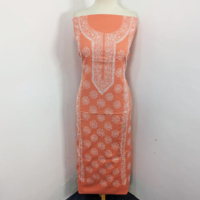 Fancy Lawn with Pakka Tanka Work + Chiffon Dupatta 3Pc Unstitched