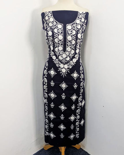Handmade Pakka Tanka + Mirror Work Lawn with Chiffon Dupatta 3Pc