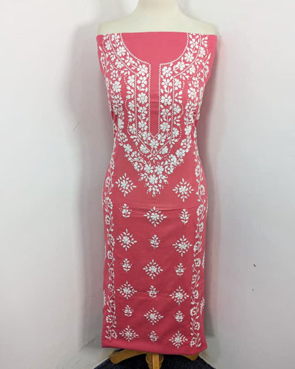 Lawn with Pakka Tanka + Mirror Work & Chiffon Dupatta 3Pc