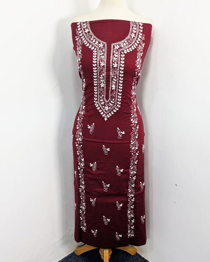 Handmade Aplic Work Lawn Shirt with Chiffon Dupatta 3Pc Unstitched