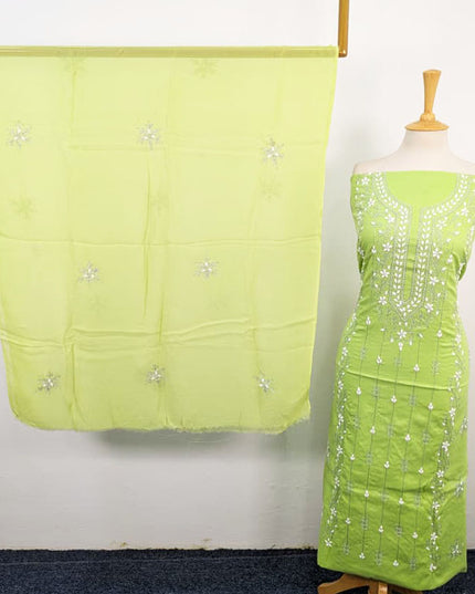 Lawn with Handmade Aplic Work Shirt & Chiffon Dupatta 3Pc Unstitched