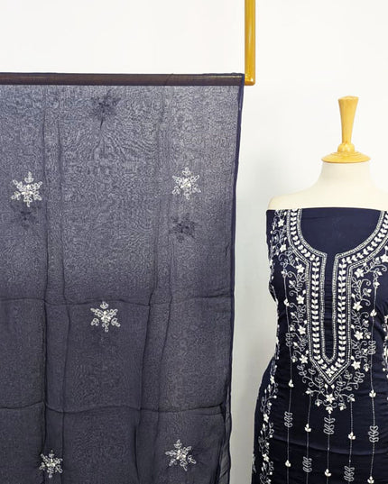 Lawn with Handmade Aplic Work Shirt & Chiffon Dupatta 3Pc Unstitched