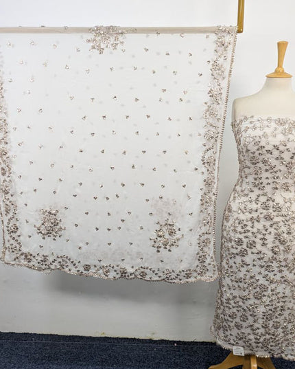Fancy Chiffon with Full Jaal Gotta Work Shirt Dupatta 2Pc Unstitched