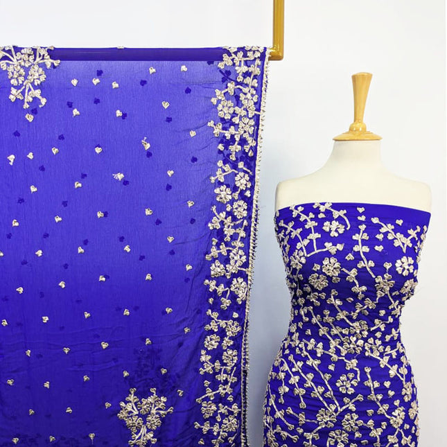 Fancy Chiffon with Full Jaal Gotta Work Shirt Dupatta 2Pc Unstitched