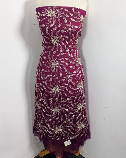 Chiffon with Full Jaal Gotta Work Shirt + Dupatta 2Pc Unstitched