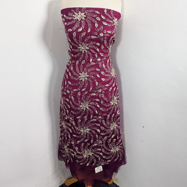 Chiffon with Full Jaal Gotta Work Shirt + Dupatta 2Pc Unstitched