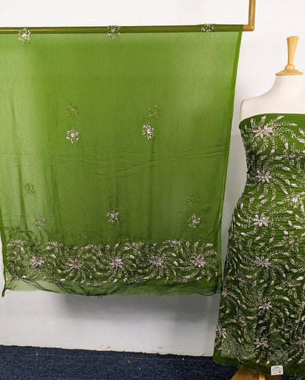 Chiffon with Full Jaal Gotta Work Shirt + Dupatta 2Pc Unstitched