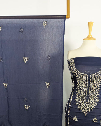 Handmade Gala Style Gotta Work Chiffon Shirt with Dupatta 2Pc Unstitched
