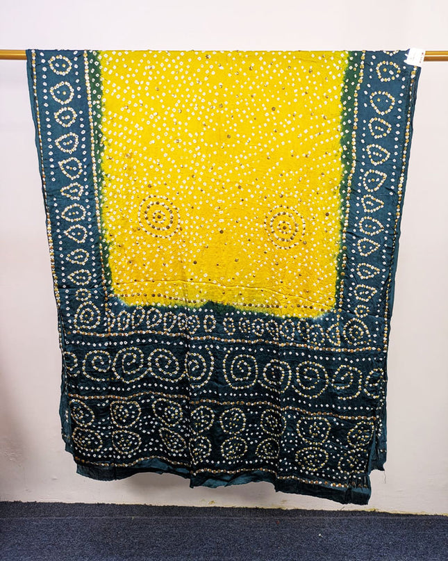 Luxury Shamooz Silk with Handmade Mukesh Work Dupatta