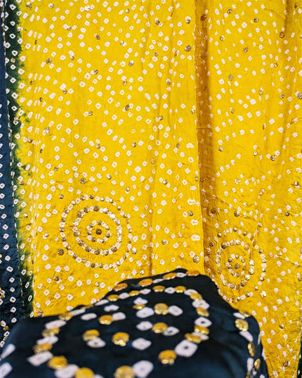 Luxury Shamooz Silk with Handmade Mukesh Work Dupatta