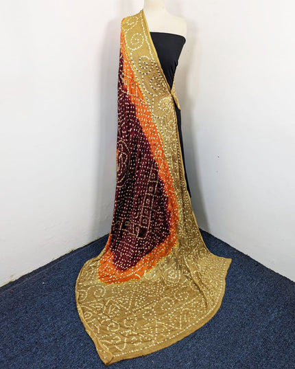 Premium Shamooz Silk with Handmade Mukesh Work Dupatta