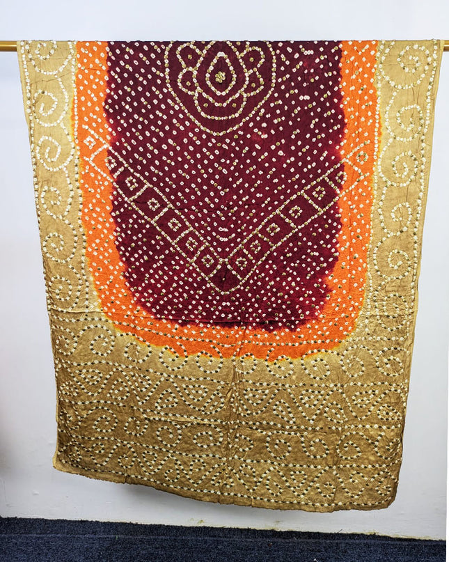 Premium Shamooz Silk with Handmade Mukesh Work Dupatta