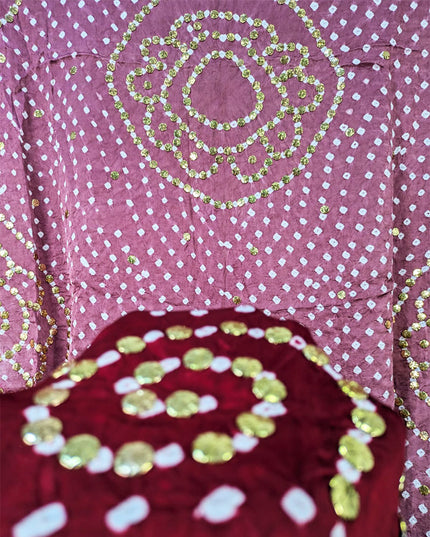 Luxury Shamooz Silk with Handmade Mukesh Work Dupatta