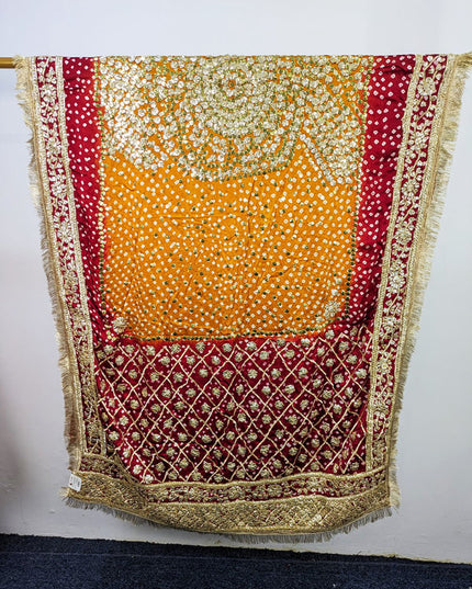 Fancy Silk with Chunnri Gotta & Mukesh Work Dupatta (Ready To Wear)
