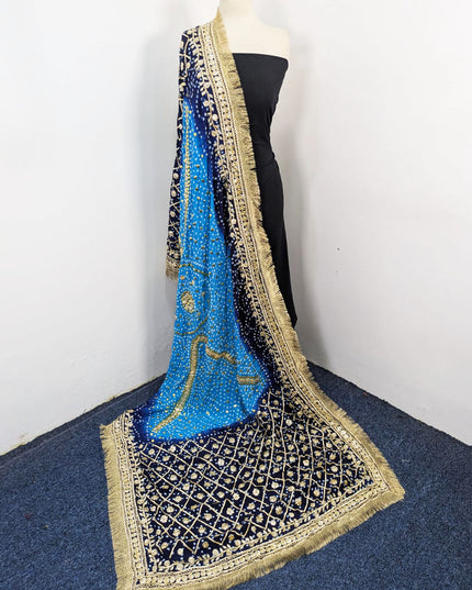 Premium Silk with Handmade Chunnri Gotta & Mukesh Work Dupatta