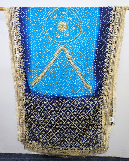 Premium Silk with Handmade Chunnri Gotta & Mukesh Work Dupatta