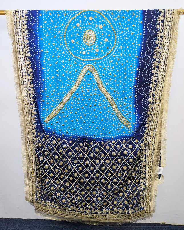 Premium Silk with Handmade Chunnri Gotta & Mukesh Work Dupatta