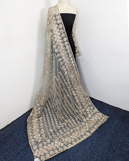 Fancy Organza with Full Jaal Gotta Work Dupatta (Dyeable in All Colors)