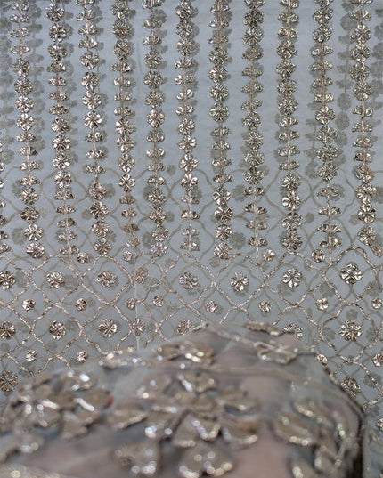 Fancy Organza with Full Jaal Gotta Work Dupatta (Dyeable in All Colors)