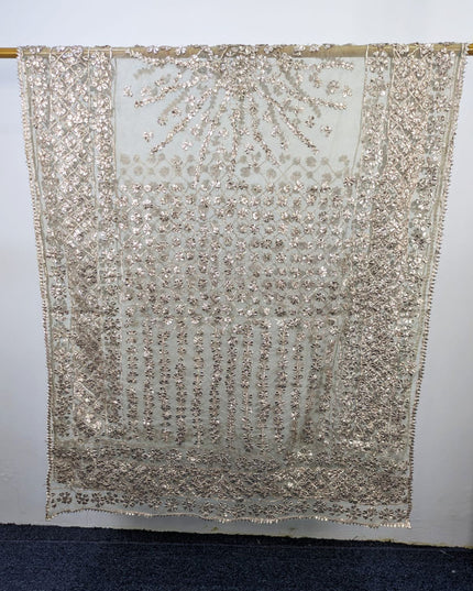 Fancy Organza with Full Jaal Gotta Work Dupatta (Dyeable in All Colors)