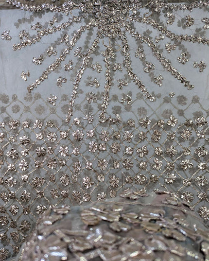 Fancy Organza with Full Jaal Gotta Work Dupatta (Dyeable in All Colors)