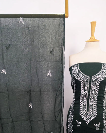 Lawn with Handmade Aplic Work Shirt & Chiffon Dupatta 3Pc Unstitched