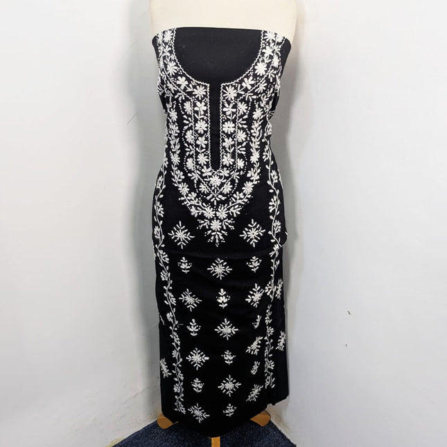 Lawn with Pakka Tanka + Mirror Work Shirt & Chiffon Dupatta 3Pc Unstitched