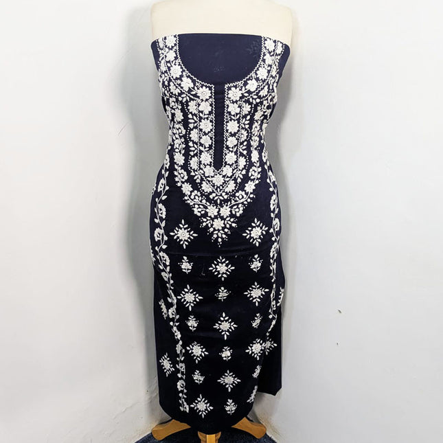 Handmade Pakka Tanka + Mirror Work Lawn with Chiffon Dupatta 3Pc
