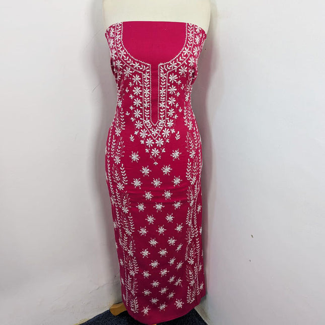 Fancy Lawn with Pakka Tanka Work Shirt + Chiffon Dupatta 3Pc Unstitched